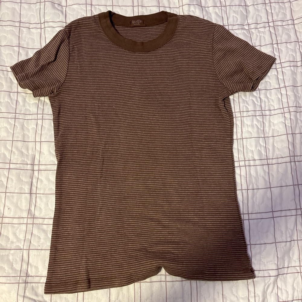 Pacsun Brown Striped Shirt